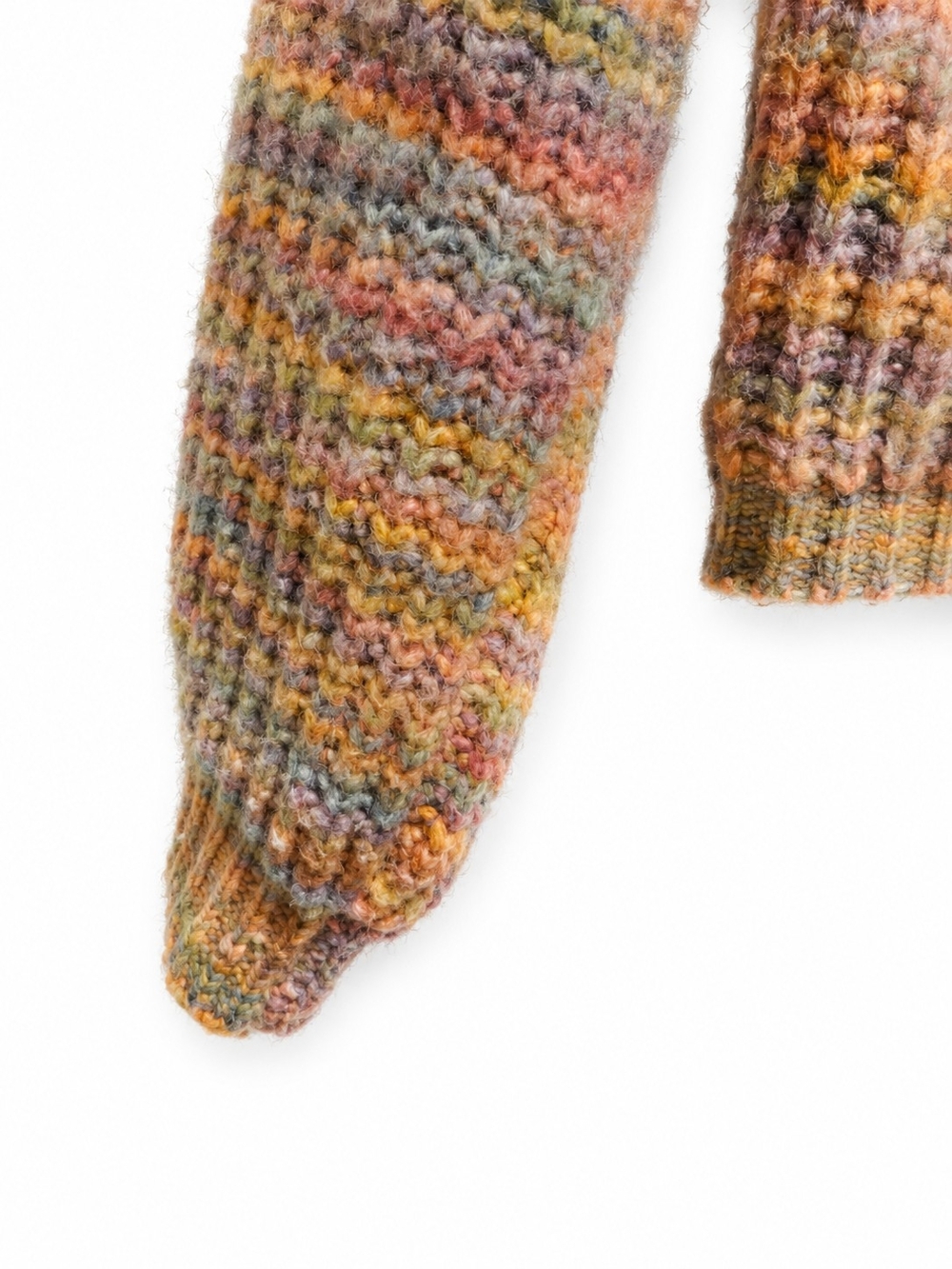 Moon & Madison Multicolor Chunky Knit Cardigan Sweater M - Picture 4 of 11